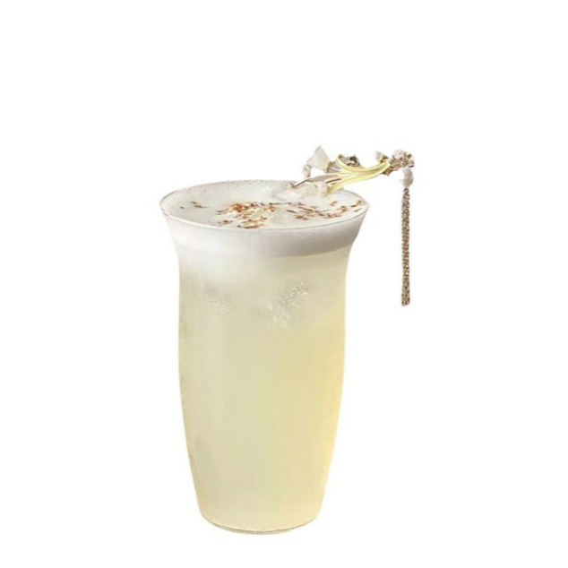 ns style open cup, simple and thin transparent glass cup, latte coffee cup, cold drink cup, juice cup, beverage cup Item Picture