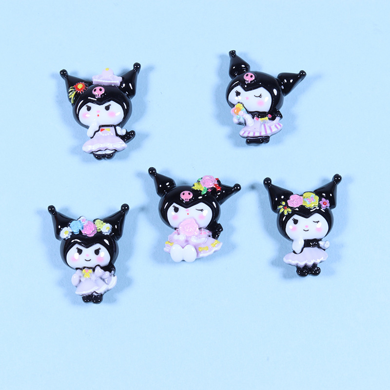 New cute cartoon diy cream glue resin accessories, phone cases, headwear, hair clips, hand-decorated fridge magnets Specification drawing