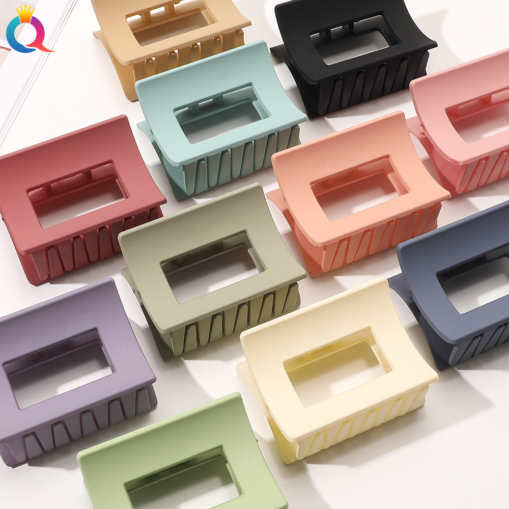 Qiyue Korean scratch-off square hair clip, shark clip, high-end and versatile, back head bun hair clip headwear full figure