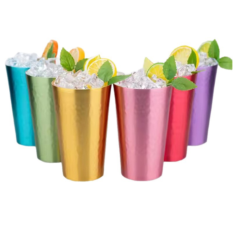 Single-layer food-grade alumina water cup, creative aluminum metal drinking cup, aluminum cup, beer anti-drop aluminum cup Item Picture