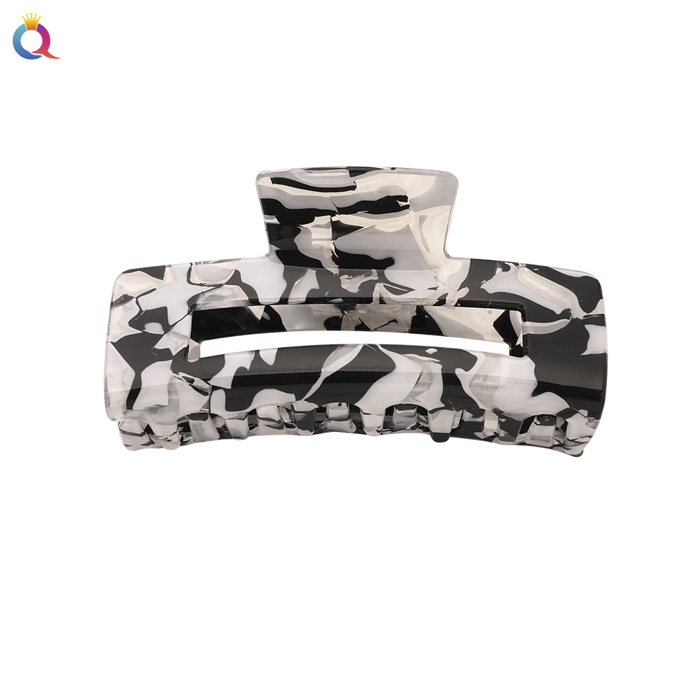 Qiyue Korean-style new acetic acid hair clips, ladies' hair grippers, face wash and bath plates, hair claw clips, back head grippers, hair accessories Item Picture