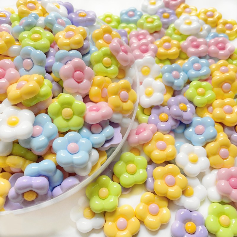 Yiwu small ornaments, resin diy accessories, cream glue accessories, sunflowers, handcrafted material jewelry accessories wholesale details Picture
