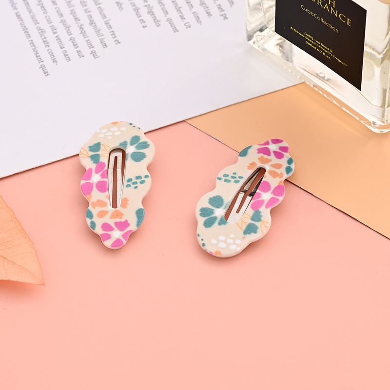 Cute floral BB clips, versatile hair clips for girls and children, small bangs, seaside clips, popular Instagram hair clips, and headwear Item Picture