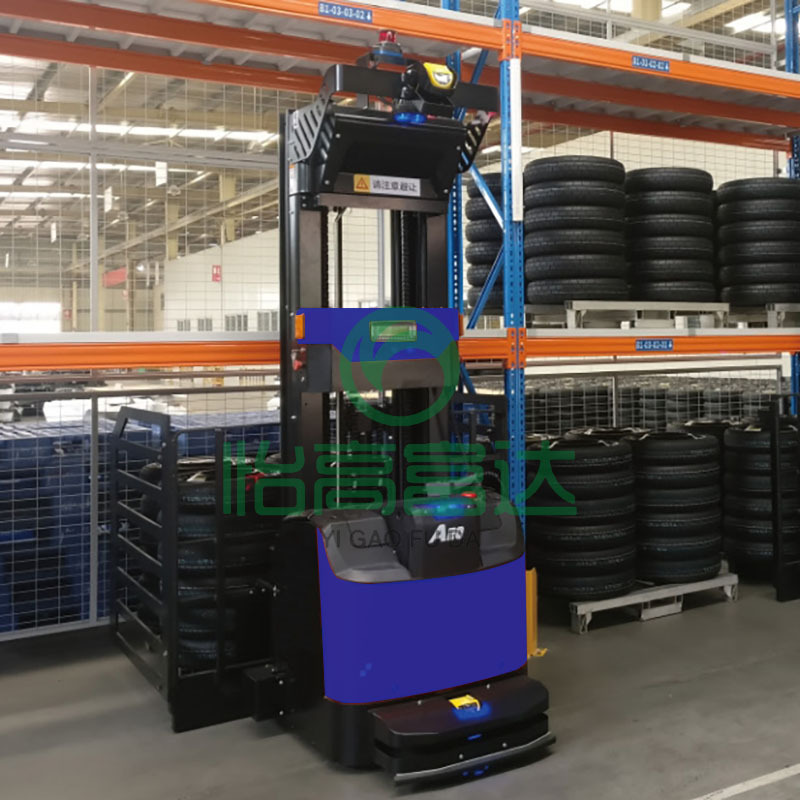 Shelf storage stacking AGV forklifts, explosion-proof large-load stacking AGV trolleys, fully automatic unmanned intelligent forklifts Application Scenario