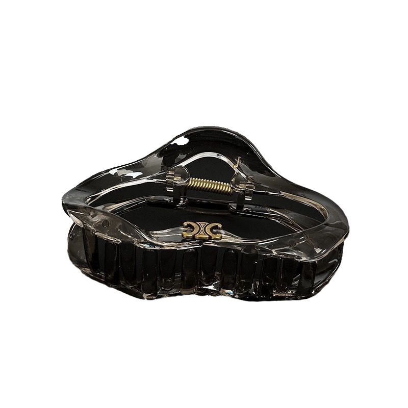 Arc de Triomphe letter acrylic cloud hair clip 2025 New style High-end feel, women's hair volume multi-plate hair clip and hair accessory Item Picture