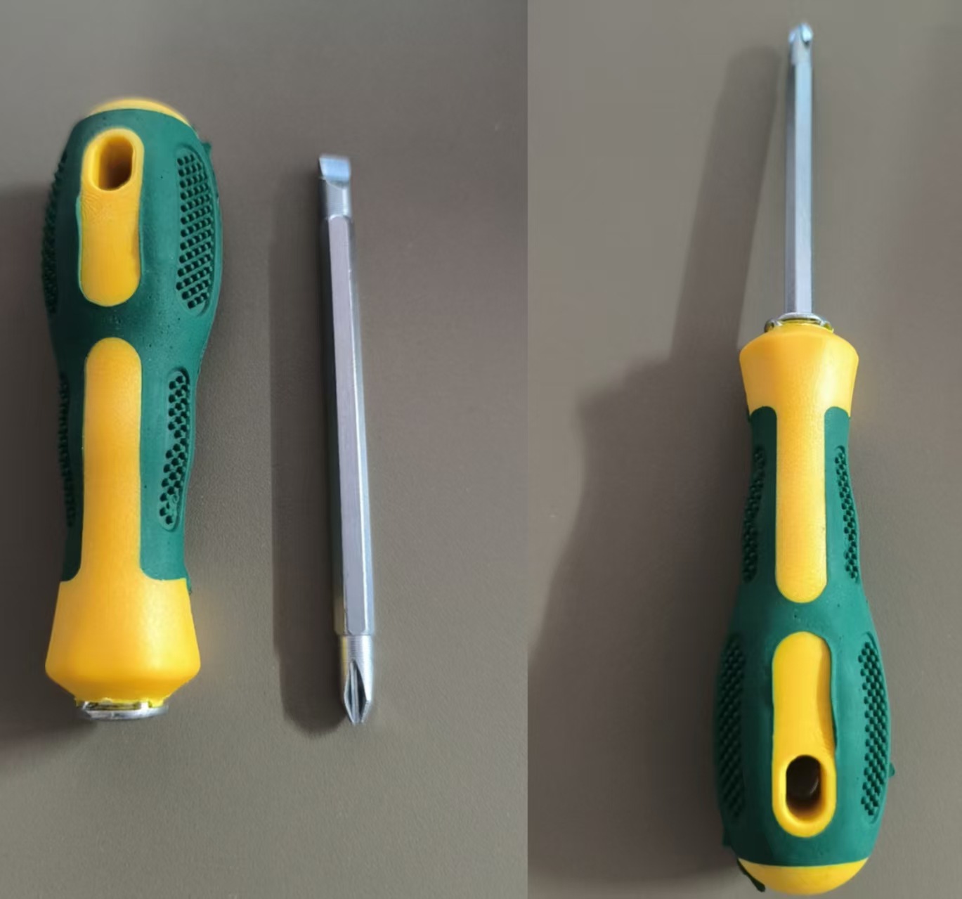 The manufacturer supplies black-handled screwdrivers, radish head screwdrivers, hand grenade screwdrivers and yellow-handled dual-purpose screwdrivers (with length difference). undefined