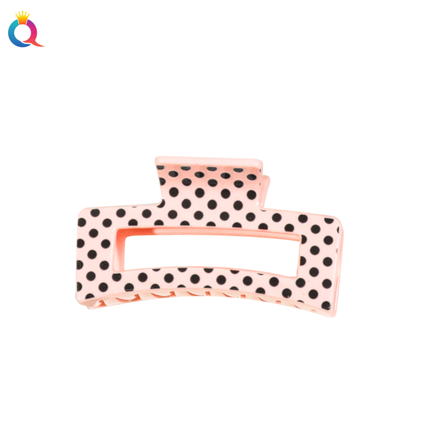 Qiyue Cross-border Premium heat transfer hair clips, simple printed hair bun clips, high-end shark clips, hair accessories wholesale Item Picture
