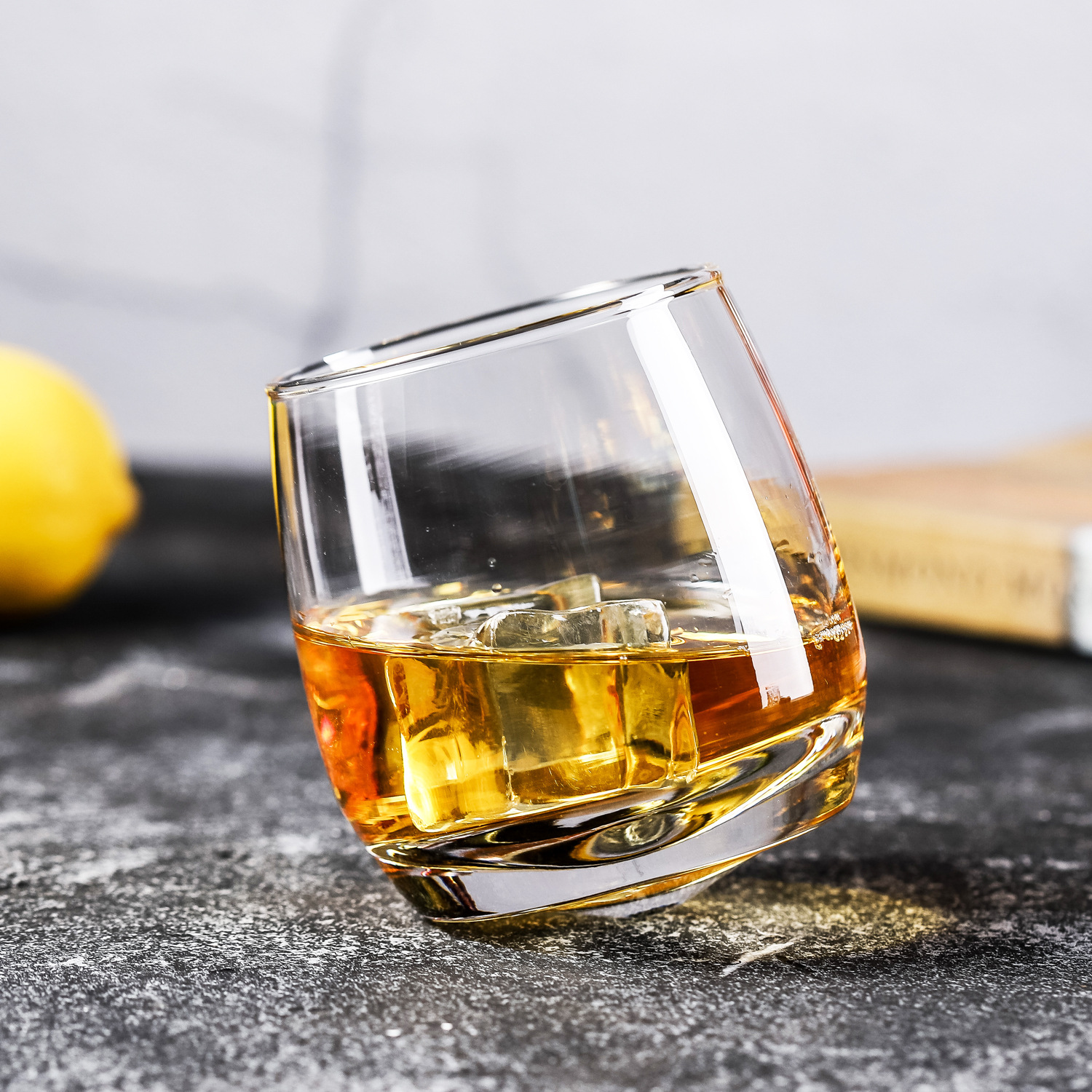 European-style creative transparent glass cups, creative whisky glass cups, spirits glass cups, beer glass cups, inverted glass cups, and white spirit glass cups details Picture