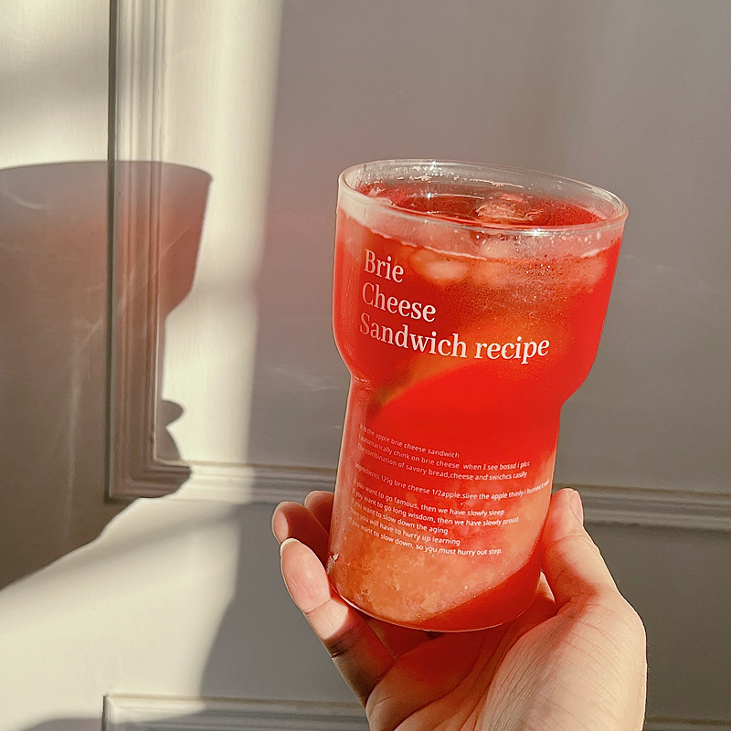 Bolimei ins simple glass water cup, high borosilicate high-temperature resistant coffee cup, household internet-famous cup, juice cup Application Scenario