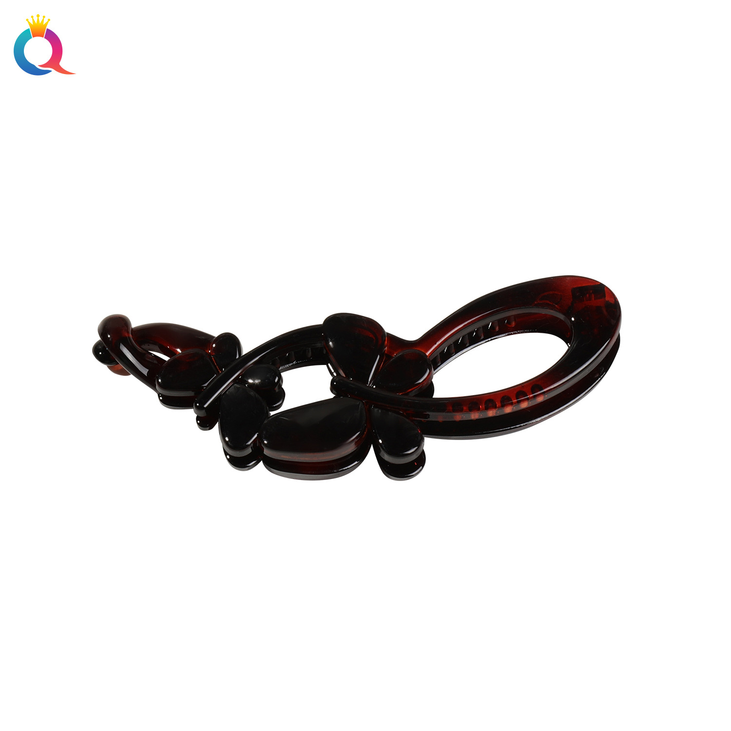 Qiyue Cross-border PC Butterfly Banana Clip, Women's Hair Tie, Vertical Clip, Simple back head Twist Clip, hair accessory wholesale Item Picture
