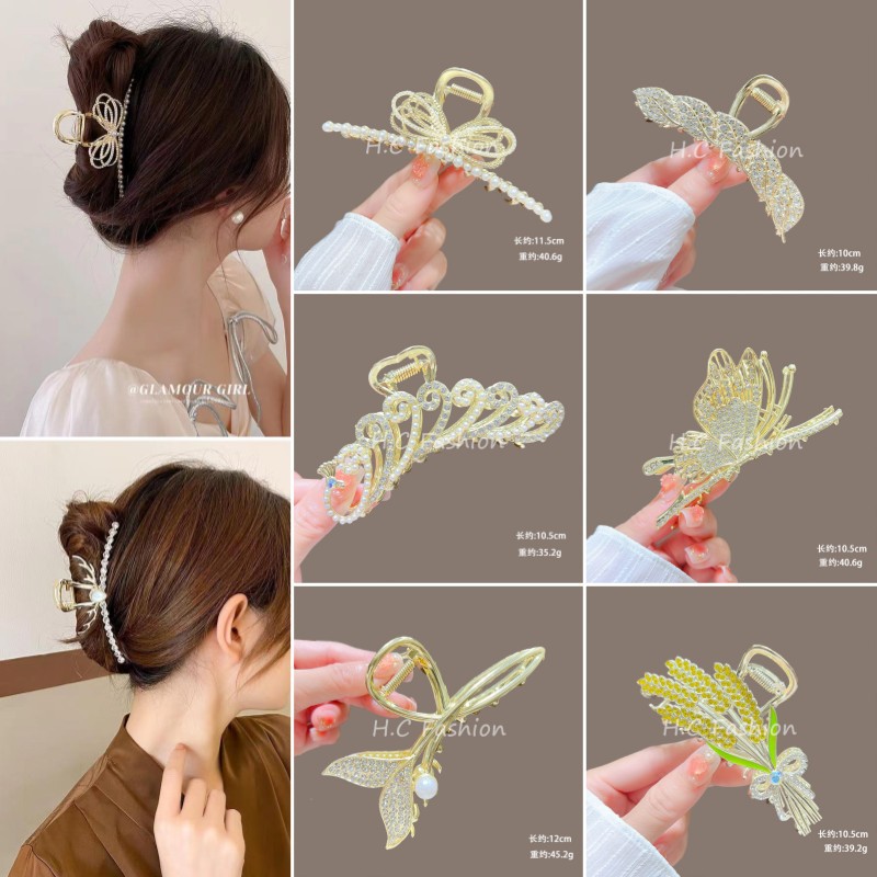 Classic bestsellers, high-end hairpins, women's claw clips, shark clips, hair clips at the back of the head, large hair clips, headwear full figure