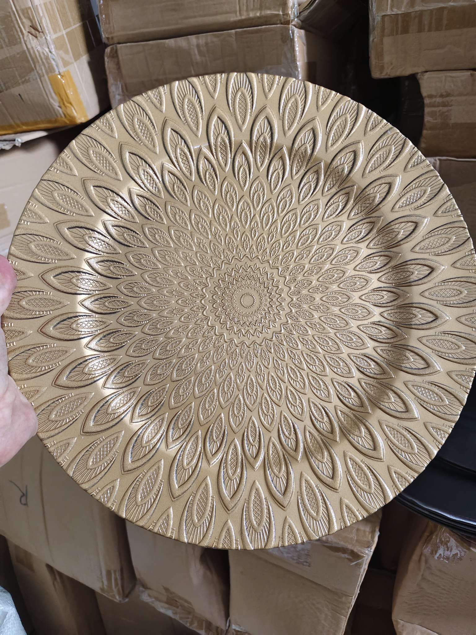 塑料盘子现货供应圣诞盘子详情图3