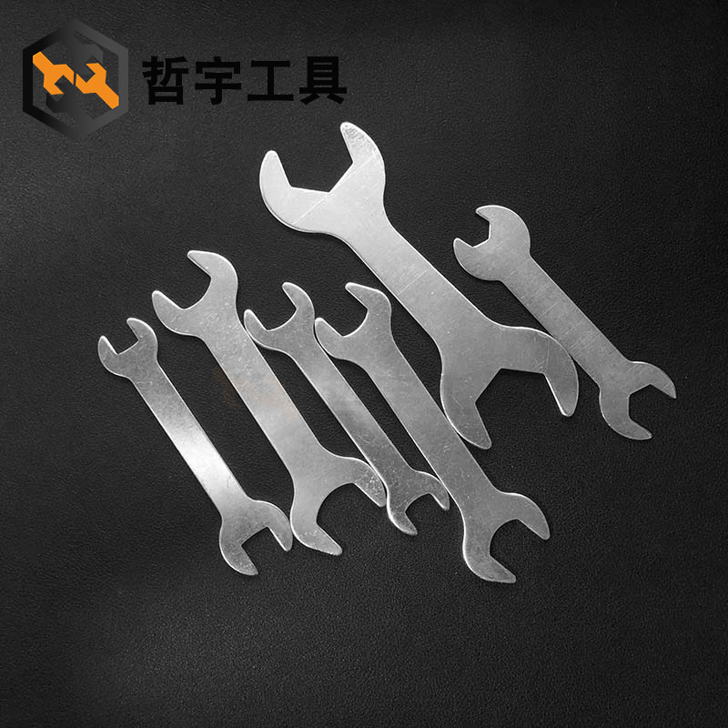 Wholesale double-head open wrench, simple dual-purpose open small wrench, iron sheet stamping dual-purpose fixed wrench, fork wrench details Picture