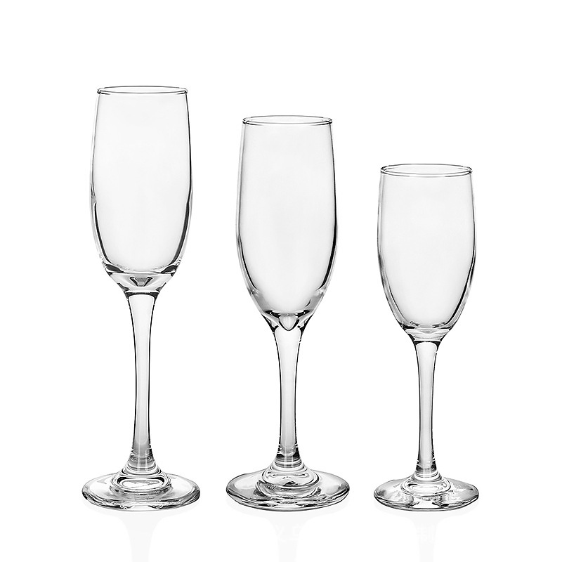 High-end glass flute champagne glass, white wine highball glass, champagne wine glass, sparkling wine glass, integrated flute glass Item Picture