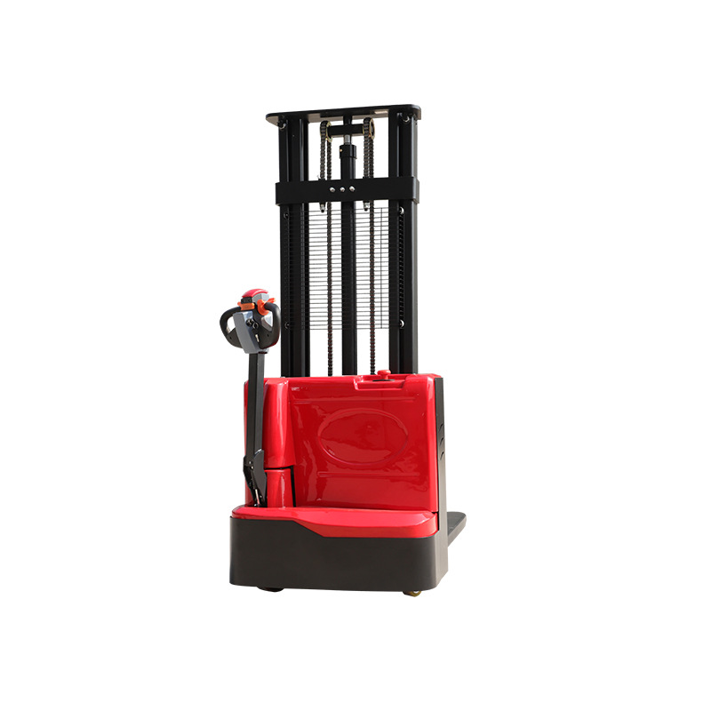 1.5-ton walkable all-electric forklift, electric stacker, hydraulic lift truck, 2-ton walkable electric stacker Item Picture