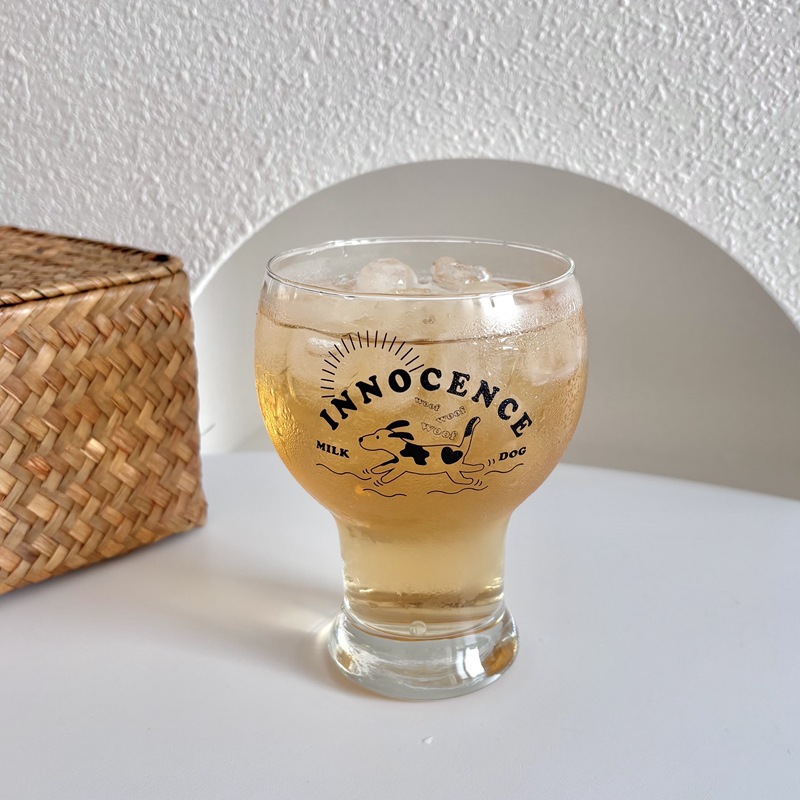 Homemade high-appearation-level ins-style girls' beer mugs, large-capacity glass cups, water cups, coffee cups, cold drink milk cups full figure