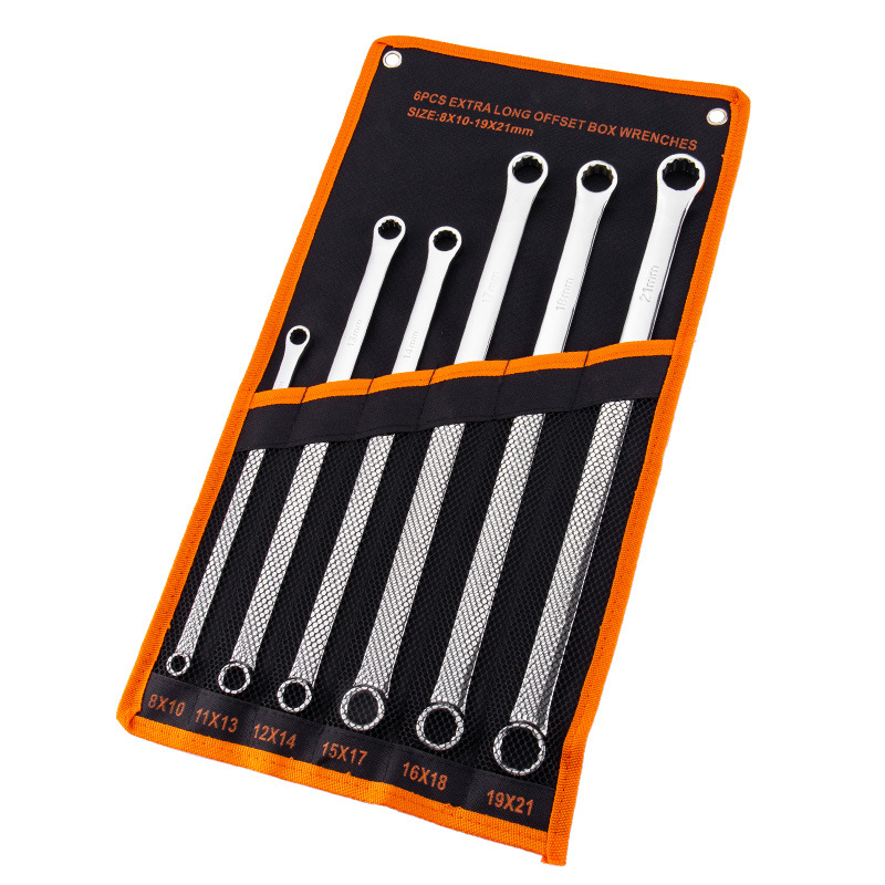 Four-wheel alignment wrench, double-head star-shaped aviation wrench, car extra-long flat wrench, camber adjustment tool wrench Item Picture