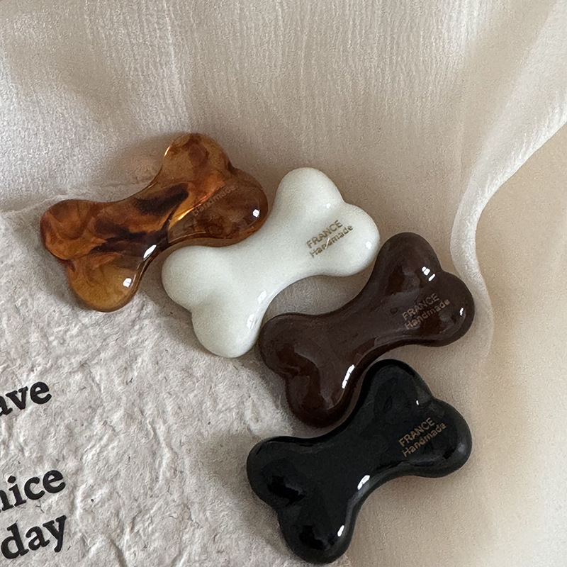Personalized acetate bone hair clips, funny female bangs clips, forehead broken hair clips, cute side clips, side clips, hair clip clips details Picture