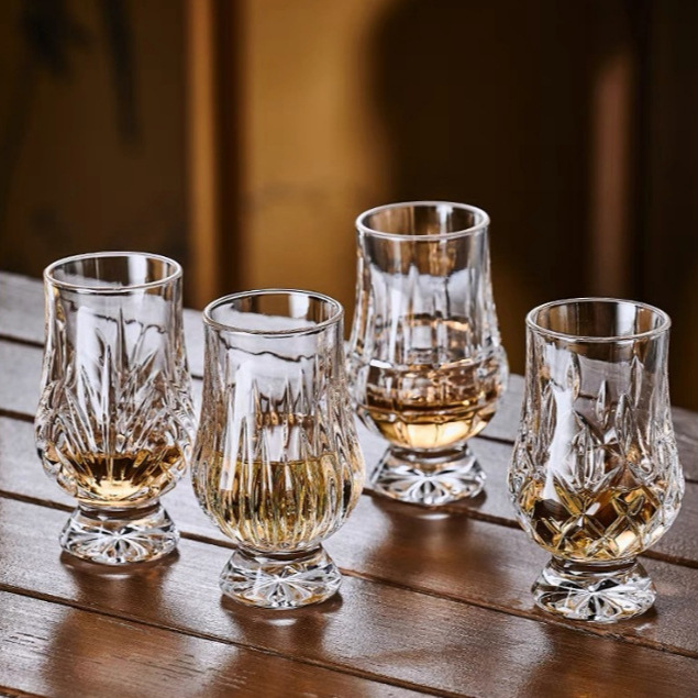 European-style glass aroma cups, tasting cups, home whisky glasses, foreign wine glasses, creative European-style spirits glasses full figure
