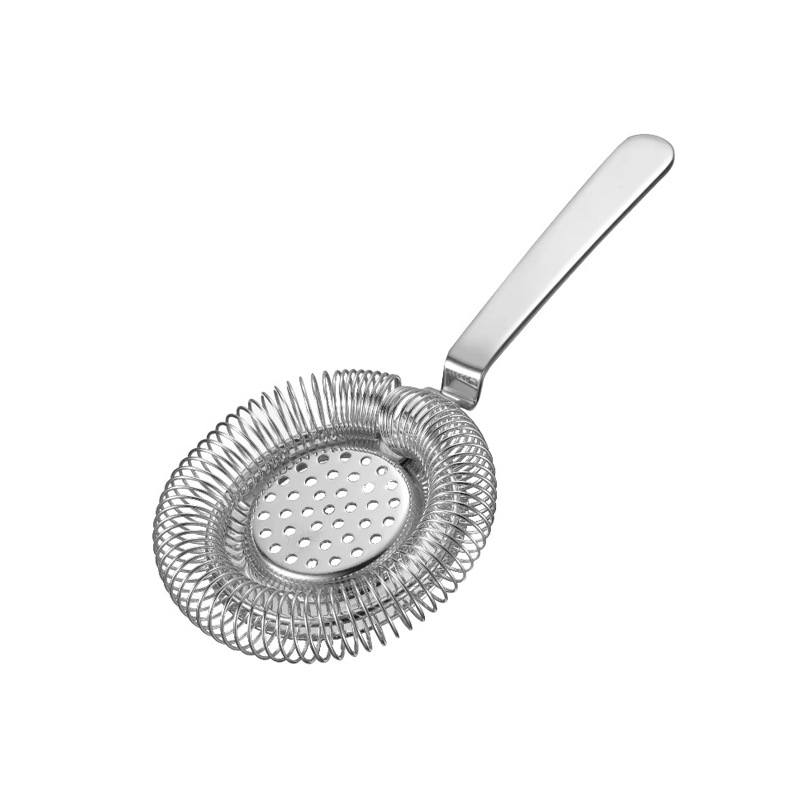 European Hawthorne cocktail ice Strainer, stainless steel filter, ice separator, filter screen, strainer Item Picture