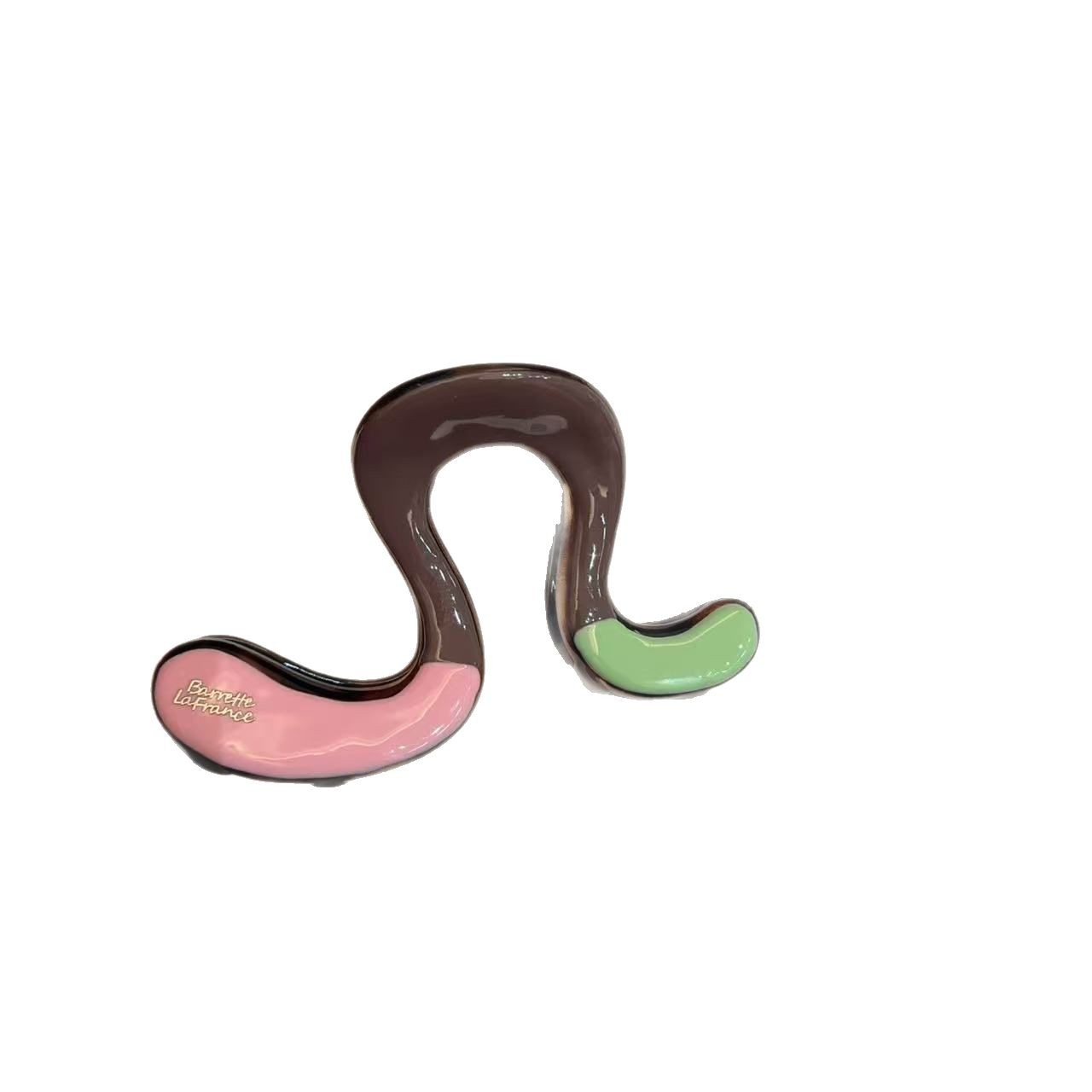 Large-sized painted irregular geometric hair clips, feminine shark clips, hair clips at the back of the head, headwear, hair clips, hair accessories Item Picture
