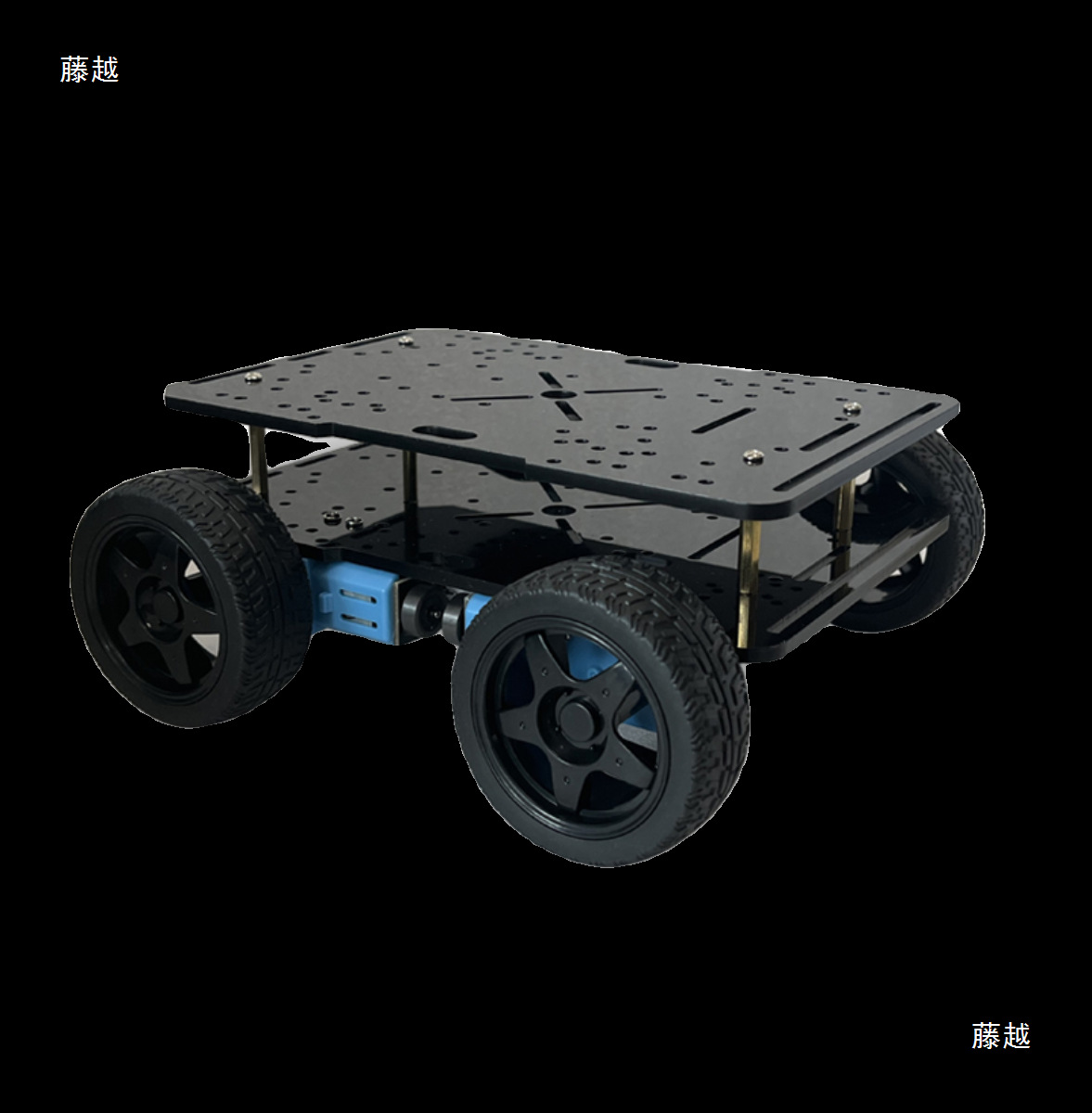 Three-wheel and four-wheel small car chassis, four-wheel drive, 520 encoder motor, TT motor, electric SemcNamm small car Item Picture