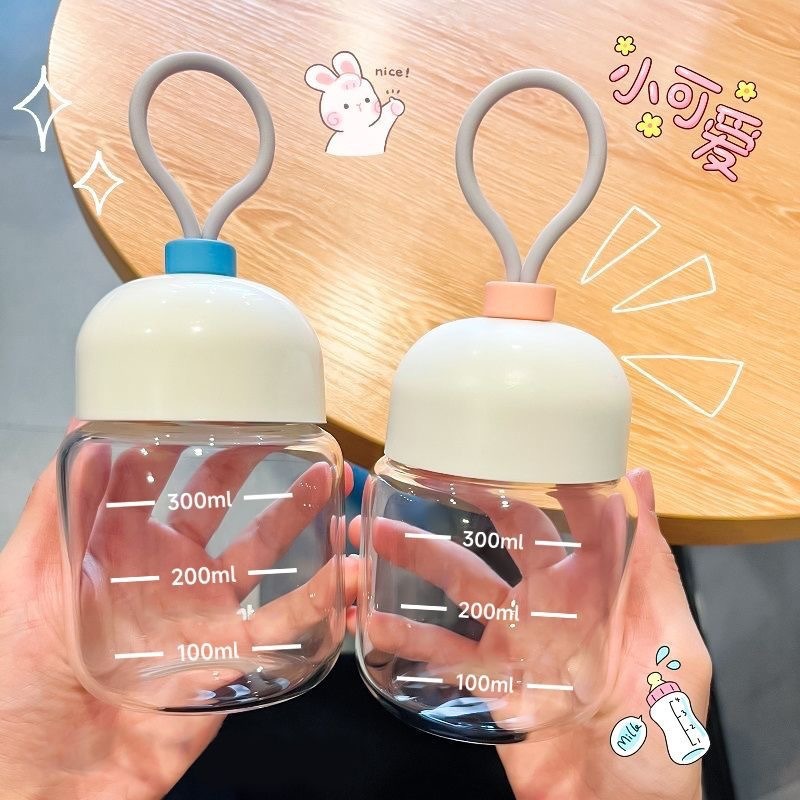 High appearance level mini chubby cup, summer portable glass cup, milk cup, household student water cup, gift cup wholesale full figure