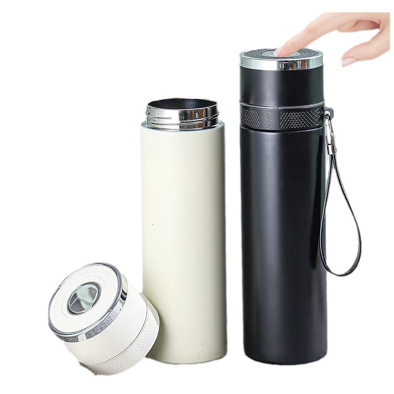 316 stainless steel insulated cup, quick-opening cup, tea and water separation, one-button lid opening, tea and water cup, tea brewing cup, water cup for men and women Item Picture