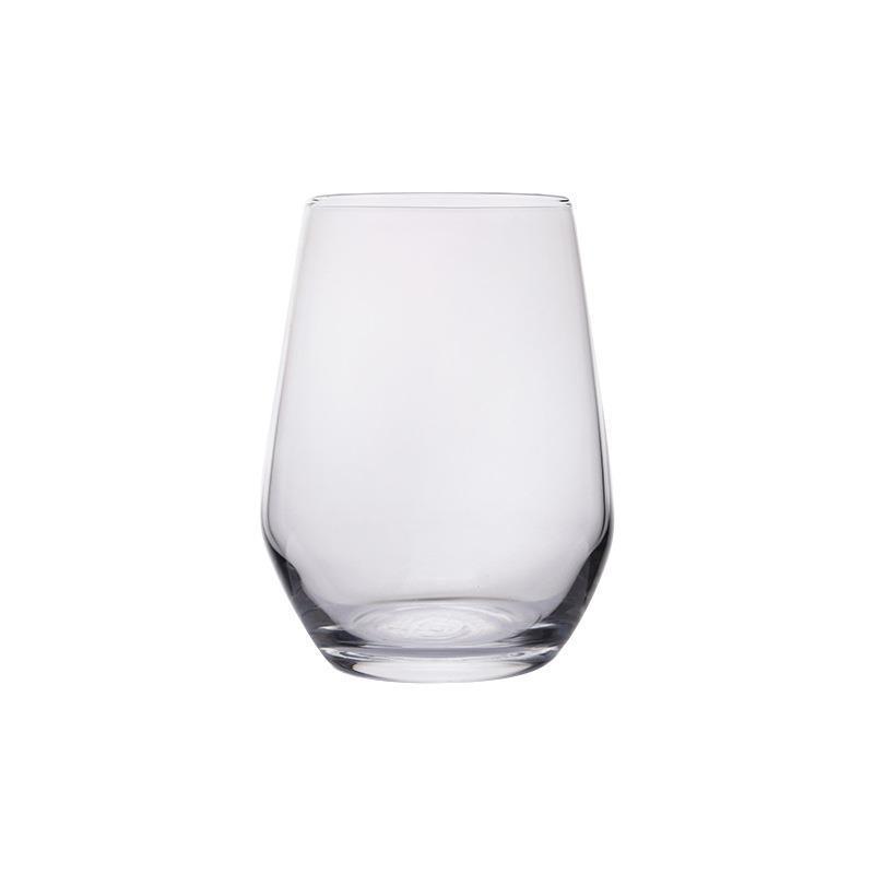 The 400ml tempered glass heat-resistant water cup with a cold cut from La Mercia, France, is simple and suitable for home use Item Picture