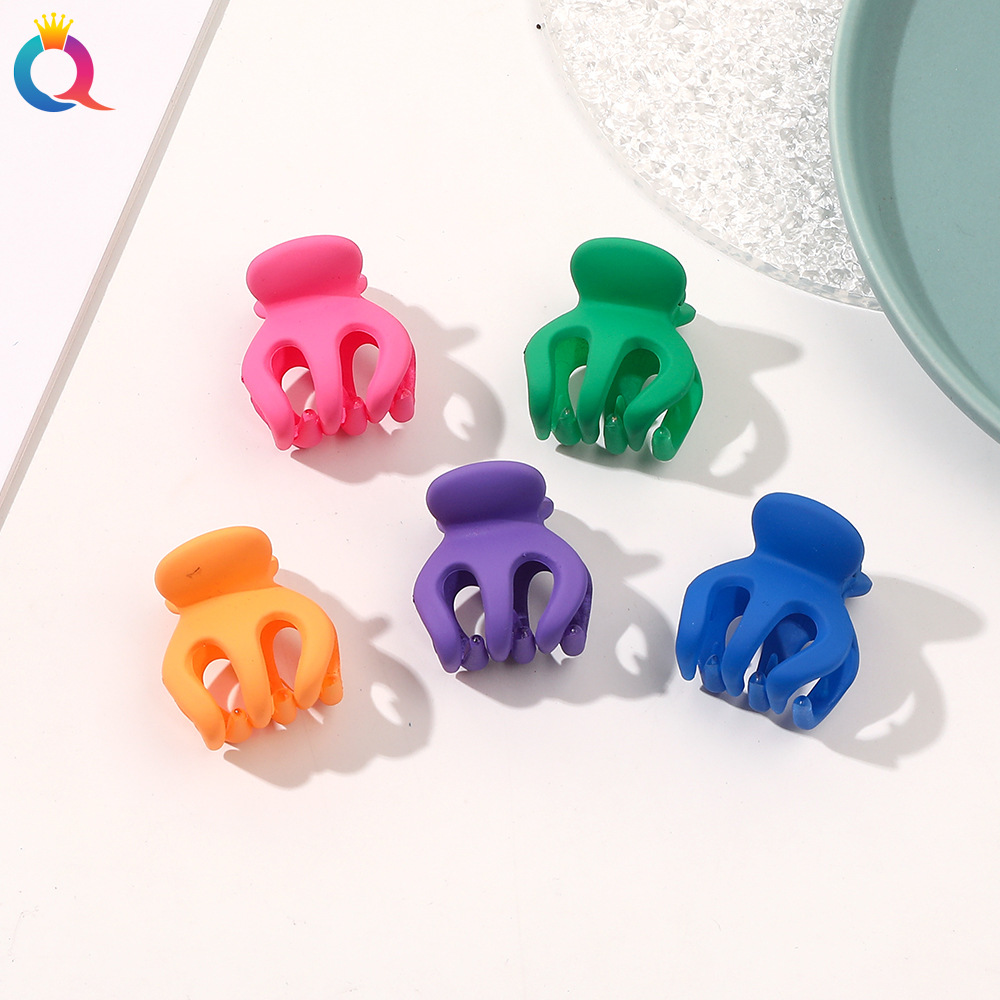 Qiyue Korean matte 3cm small pumpkin grabber, simple and versatile shark clip, back of the head, hair clip, headwear, hair grabber details Picture