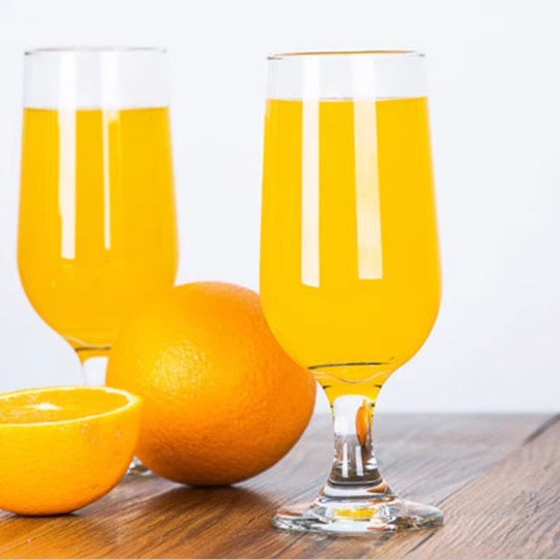 High-footed glass cups, juice cups, classic cold drink cups, milk tea cups, creative large beverage cups, smoothie milkshake drink cups Specification drawing
