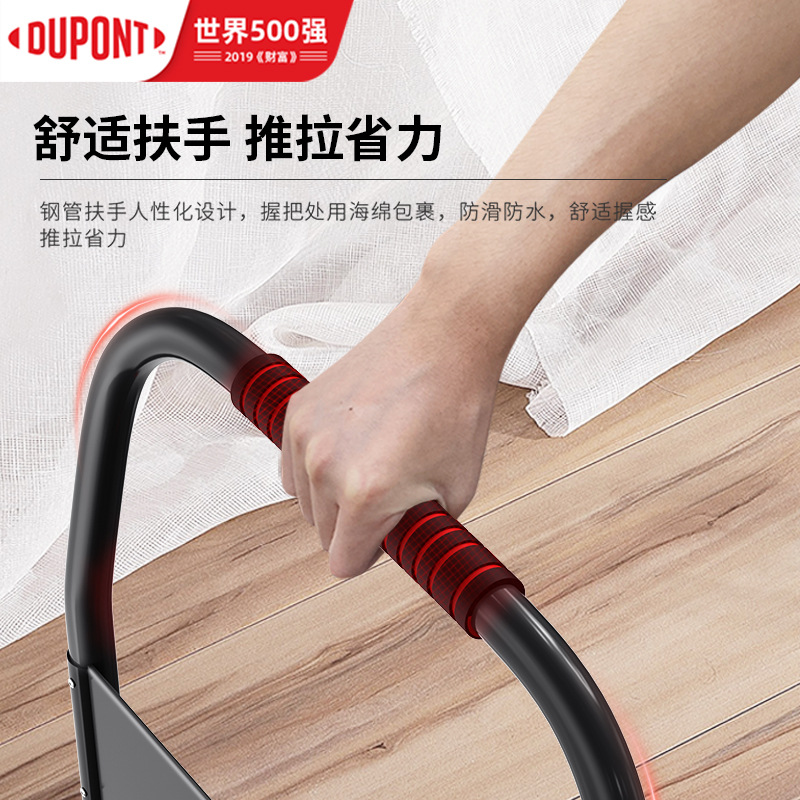 Dupont small trolleys, rubber-wheeled transporters, foldable thickened silent flatbed carts, convenient for home use and transportation details Picture