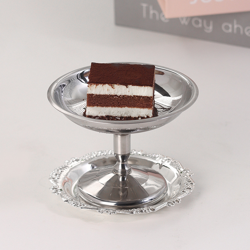 Wholesale of light luxury household cake, tea, snack and ice cream cups, stainless steel pudding cups and living room dessert cups details Picture
