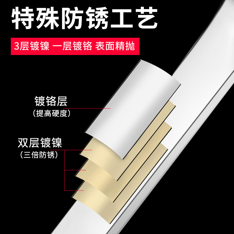 Open-end double-head open-end mirror wrench, high-hardness fixed mouth small fork disassembly 8-10 auto repair machine repair tools details Picture