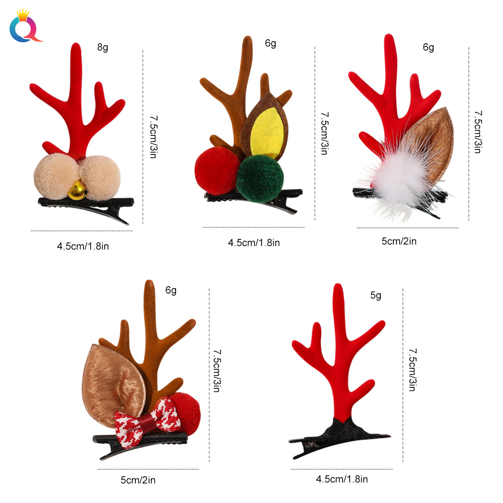 Qiyue Cross-border Christmas Hairpins, hair bands, snowflakes, elk, Elderly Christmas headbands, hair bands, headwear and hair accessories wholesale Application Scenario