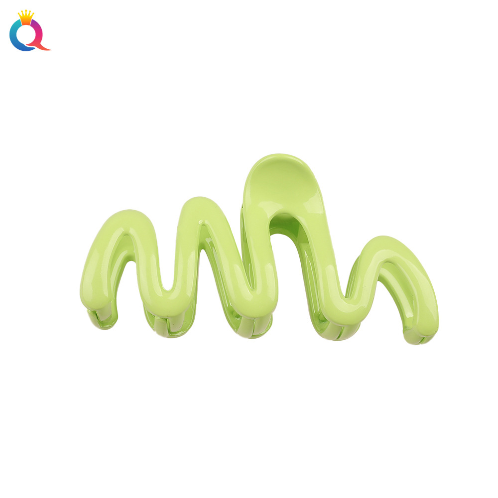 Qiyue Cross-border ps High-end Wave clipper, back of the head, large shark clip, hair clipper and hair accessory wholesale Item Picture