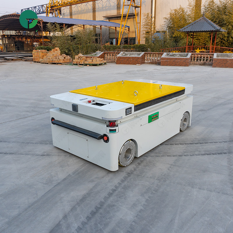 Overseas export AGV carts, automated electric material handling vehicles, laser navigation, platform lifting, and omnidirectional movement of wheel-mounted wheels Specification drawing