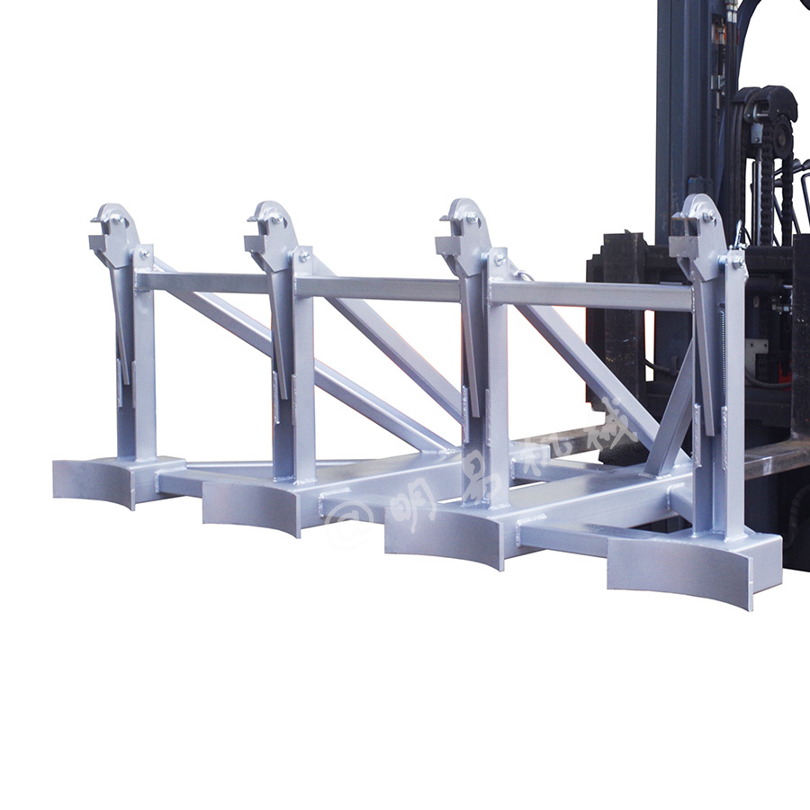 Eagle-beak bucket lifter, oil drum fixture, forklift bucket unloader, double and four-drum oil drums, heavy-duty oil drum handling grab Item Picture