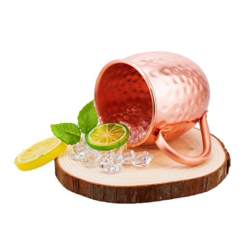 Cross-border best-selling pure copper cup series 550ml hammered cocktail cup Moscow Mule Cup bar wine set Item Picture
