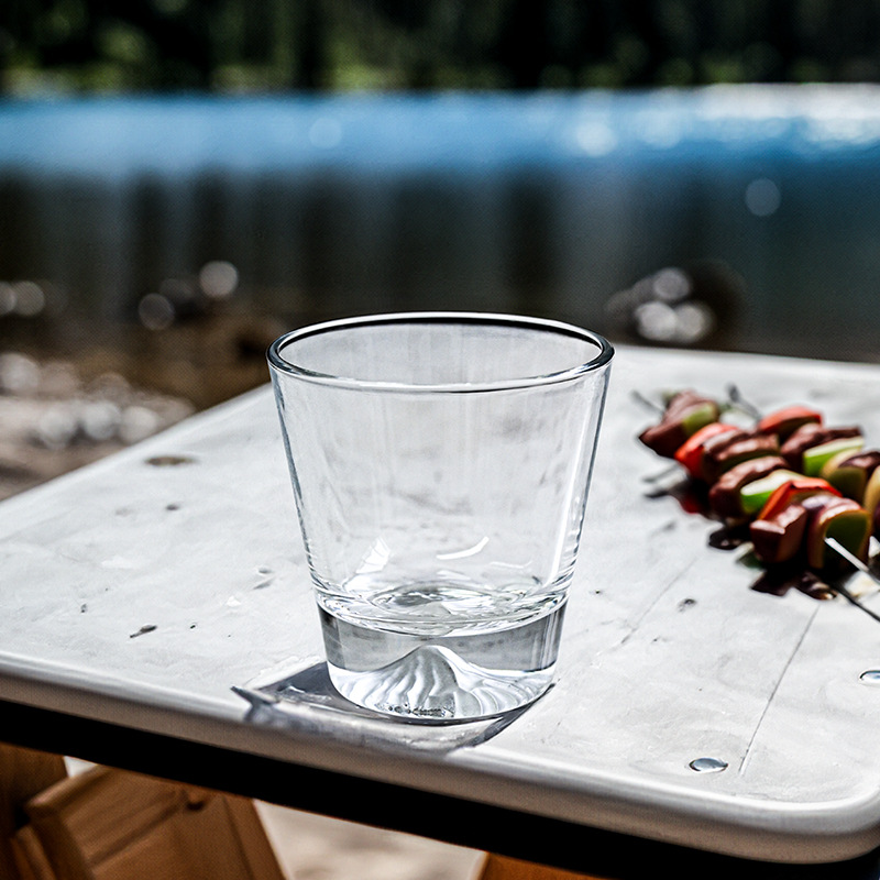 Wholesale of Japanese Fuji Mountain cups, snow Mountain cups, glass cups, household whisky cups, spirits cups, cherry blossom and iceberg cups, water cups full figure