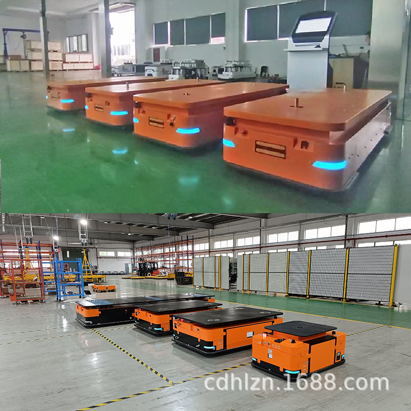 Unmanned intelligent AGV for non-standard bottom plates, aluminum profiles, steel, long trucks, heavy loads, 2T, 3T, and AMR robots Specification drawing