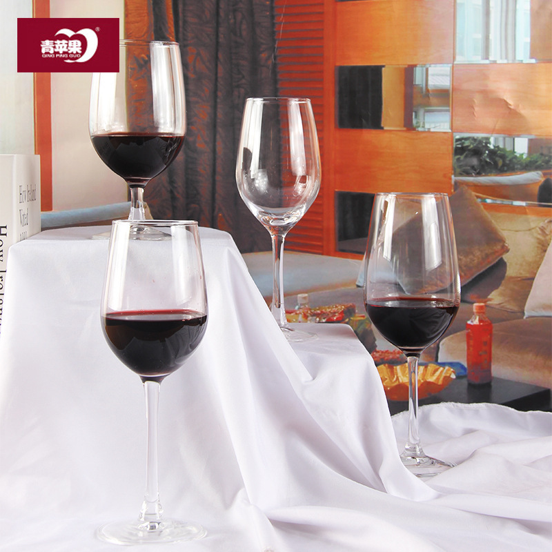 Wholesale of Green Apple Legacy Series red wine glasses, wine glasses, foreign wine glasses, highball glasses and glass glasses with logo printing Specification drawing