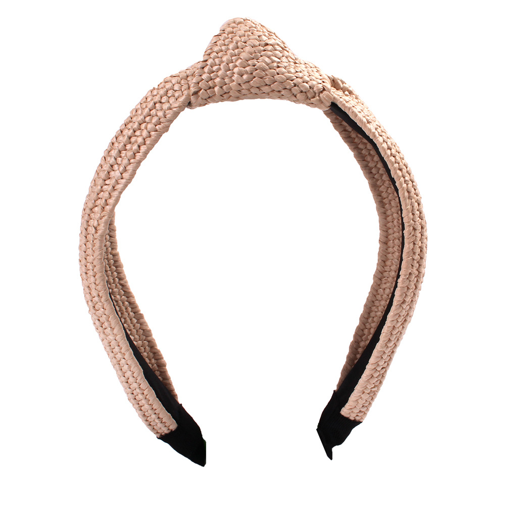 Qiyue's new Spring/Summer 2019 straw hair band, a Lafite straw hair band headwear, is the same style as the Internet celebrity Item Picture
