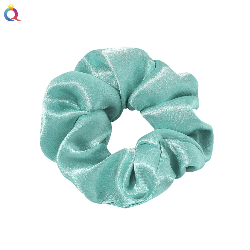 Qiyue Chaoxian Satin large Intestine Ring, Dongdaemun Hair Tie in South Korea, trendy color T-shaped hair ring, simple hair tie and hair accessory Item Picture