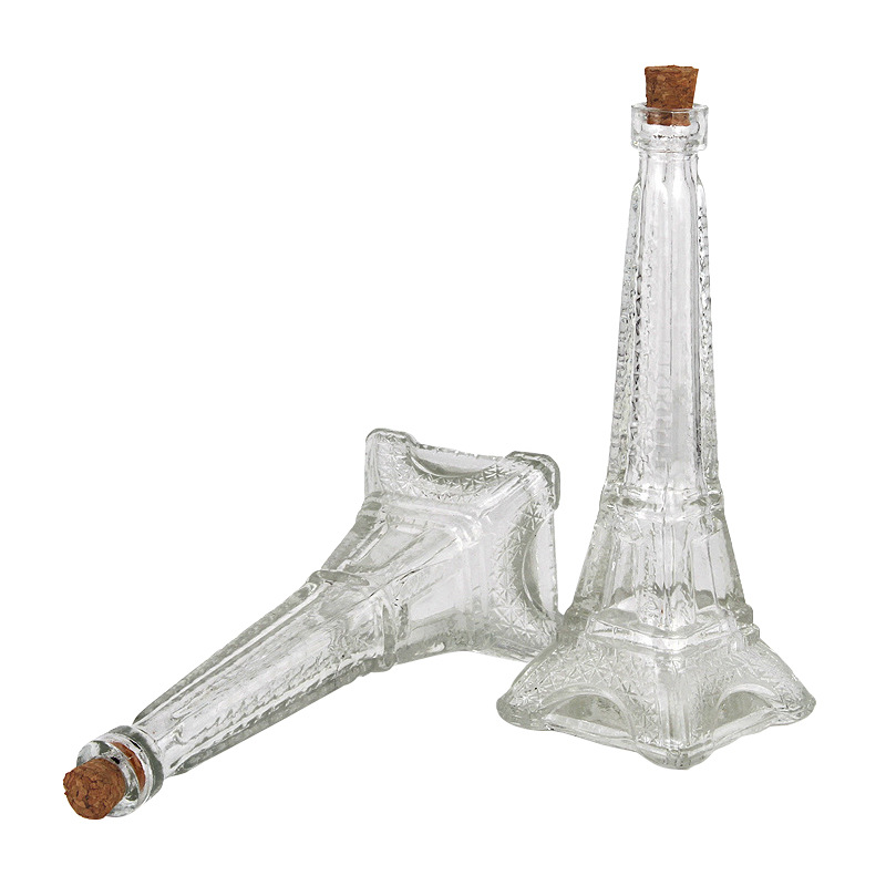 Paris Eiffel Tower glass bottle transparent rainbow wish bottle drift bottle Birthday creative lucky star bottle bottle Item Picture