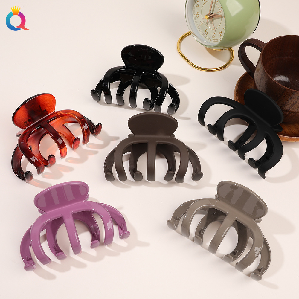 Qiyue large hair clips with a high-end feel, Korean shark clips, creative hair curls, hair grabbers, women's plastic hair grabbers, and hair accessories wholesale full figure
