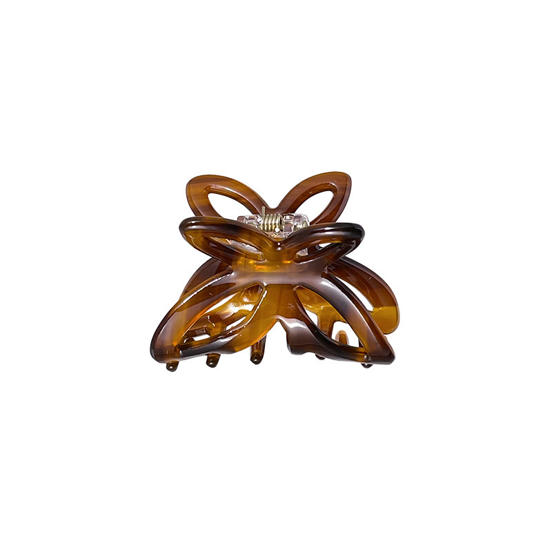 Butterfly semi-tied hair clip headwear for women 2025 New high-end style hair clip at the back of the head shark clip hair accessory Item Picture