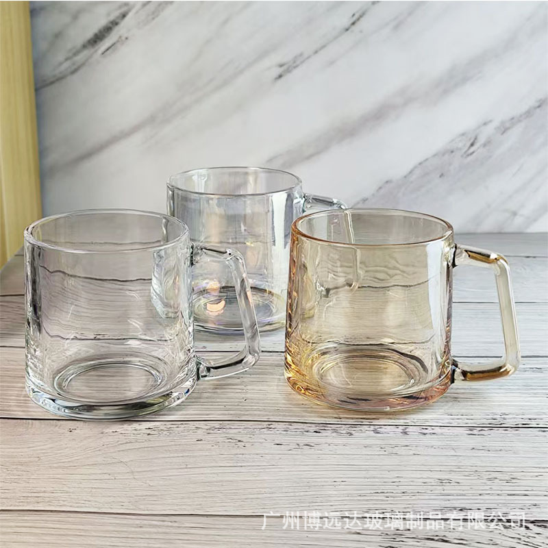 Personalized and creative glass water cups, office coffee cups, hotel mouthwash cups, couple mouthwash cups, high-appearation-level tea cups Specification drawing