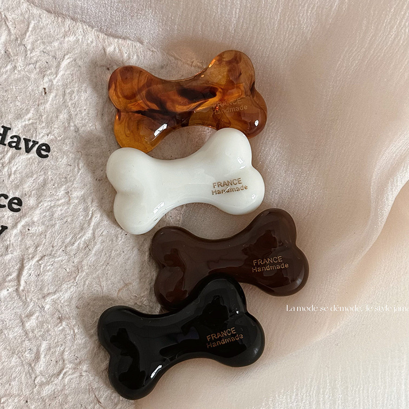 Personalized acetate bone hair clips, funny female bangs clips, forehead broken hair clips, cute side clips, side clips, hair clip clips full figure