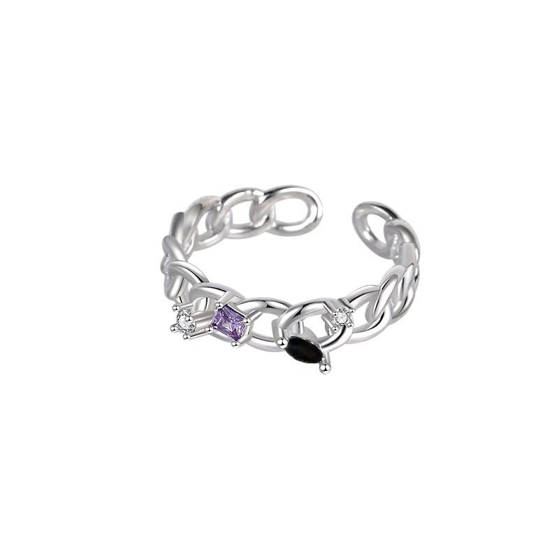 A niche design Neon-wrapped ins cold style fashionable and individual ring, a neutral style, light luxury and high-end women's ring Item Picture